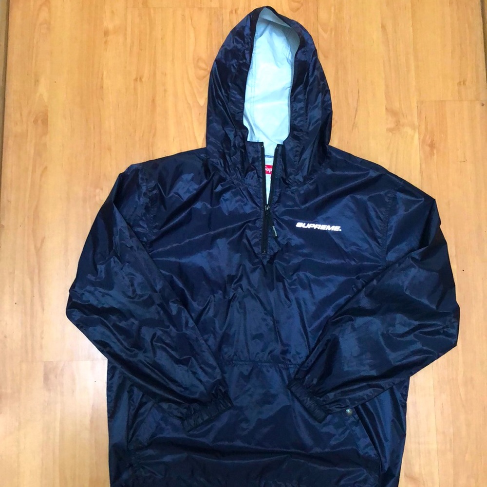 Supreme Navy Packable Ripstop Pullover Fw 17